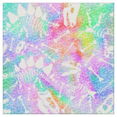Tissu Dino Bone Dig Rainbow (Fermer)