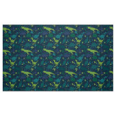 Tissu Dino Doodle Silhouettes Enfants Dinosaur (Fat Quarter)