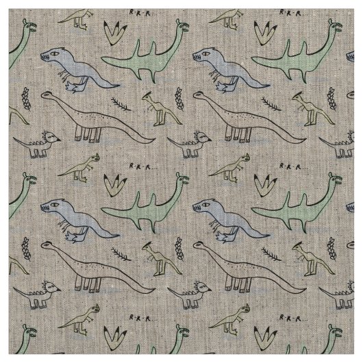 Tissu Dinos (Échantillon)