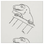 Tissu Dinosaure de quartier convivial (Échantillon)