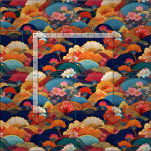 Tissu d'inspiration kimono japonaise