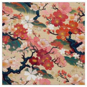 Tissu d'inspiration kimono japonaise