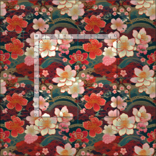 Tissu d'inspiration kimono japonaise