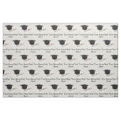 Tissu Diplôme de casquette d'obtention du diplôme (Fat Quarter)