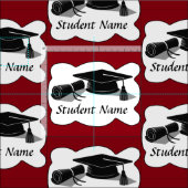 Tissu Diplôme et diplôme (Carreau)