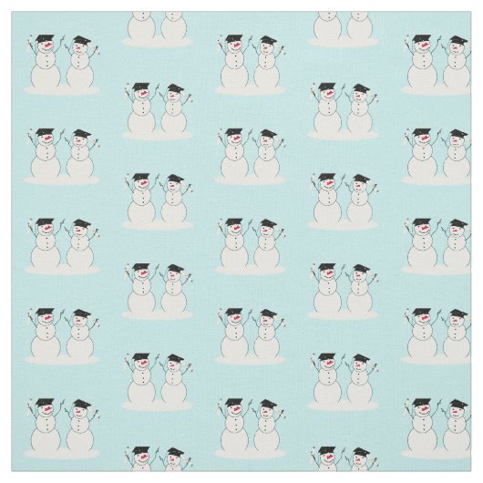 Tissu Diplômés de neige (Échantillon)