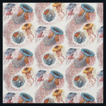 Tissu Discomedusae d'Ernst Haeckel<br><div class="desc">Un motif créé avec une illustration scientifique vintage par le biologiste allemand Ernst Haeckel</div>