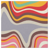 Tissu discothèque à ondes rétro (Fermer)