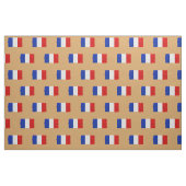 Tissu Distances Drapeau français sur beige (Fat Quarter)