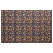 Tissu Divers couronnes or motif (Yard)