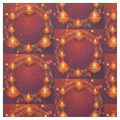 Tissu Diya de Diwali (Échantillon)