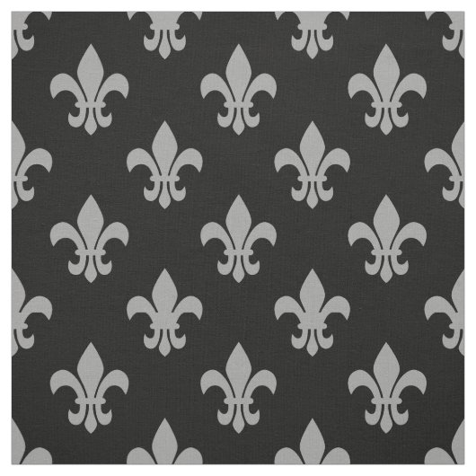 Tissu do-it-yourself Couleur BG, Gris Dk Fleur De Lis Sz (Échantillon)