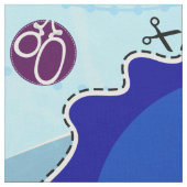 Tissu do-it-yourself Coupe et Couture : Cheval bleu (Fermer)