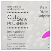 Tissu do-it-yourself Couper et coudre Plush Pink River D (Échantillon)