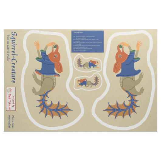 Tissu do-it-yourself Écureuil Luttrell Psalter (Yard)