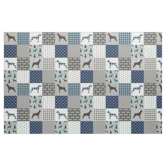 Tissu Doberman patchwork buffle plaint (Yard)