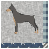 Tissu Doberman patchwork buffle plaint (Fermer)