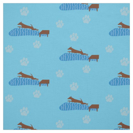 Tissu Dock Jumping Chien (Échantillon)