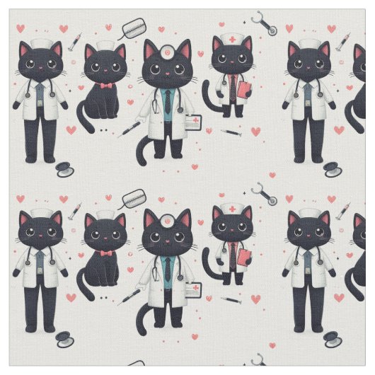 Tissu Docteur Black Cat (Fermer)