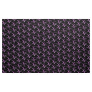 Tissu d'oeuvre Fractale noire violette