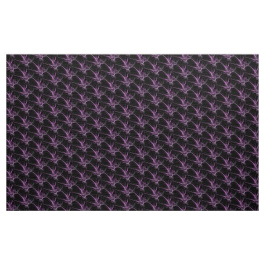 Tissu d'oeuvre Fractale noire violette (Yard)