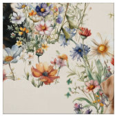 Tissu Dogs and Wildflowers Seamless Repeating Pattern (Échantillon)