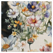 Tissu Dogs and Wildflowers Seamless Repeating Pattern (Fermer)