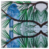 Tissu d'oiseau bleu de montagne (Fermer)