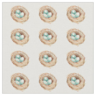 Tissu d'oiseau de nid des oeufs de Robin