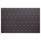 Tissu Doll Scale Renaissance Damask, Black and Eggplant (Fat Quarter)