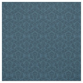 Tissu Doll Scale Renaissance Damask, Prussian Blue (Échantillon)