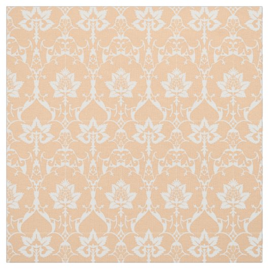 Tissu Doll Scale Renaissance Damask, Sherbert Orange (Échantillon)