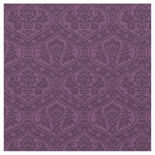 Tissu Doll Scale Renaissance Damask, Violet (Fermer)