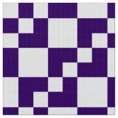 Tissu Domino de patchwork - Purple profond et blanc (Fermer)