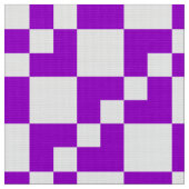 Tissu Domino de Patchwork - violet et blanc (Fermer)