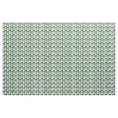 Tissu Dominos blancs avec points noirs sur motif vert (Fat Quarter)
