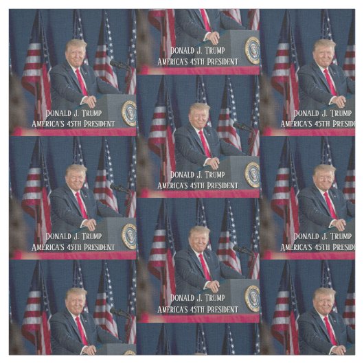 Tissu Donald J. Trump 45e président Keepsaké (Échantillon)