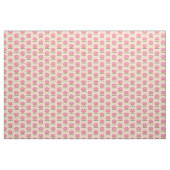 Tissu Donut rose doux sur beige - votre texte (Yard)