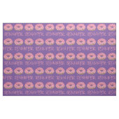 Tissu Donuts Doughnut rose pourpre Nom Fabric (Fat Quarter)