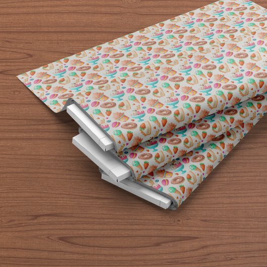 Tissu Donuts et Crème Glacée