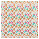 Tissu Donuts et glace (Échantillon)