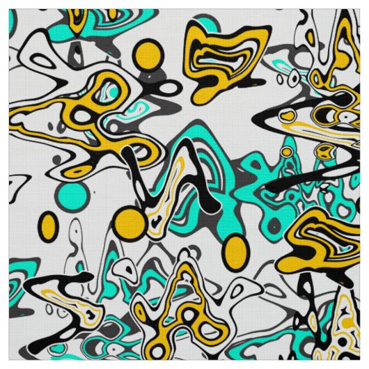 Tissu Doodle, abstrait, créatif (Échantillon)