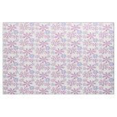 Tissu Doodle Fleur Whimsical doux violet bleu rose (Fat Quarter)