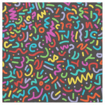 Doodle (Multi sur Noir)