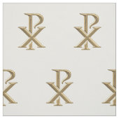 Tissu d'or de symbole de Rho de Chi (Échantillon)