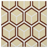 Tissu d'or d'impression de nid d'abeilles (Échantillon)