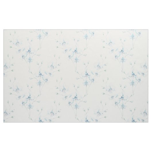 Tissu d'orchidée bleu doux (Yard)