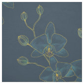 Tissu d'orchidée bleu doux (Échantillon)