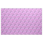 Tissu d'orchidée graphique violet et rose (Yard)