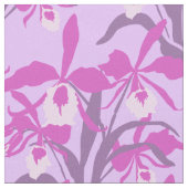 Tissu d'orchidée graphique violet et rose (Fermer)